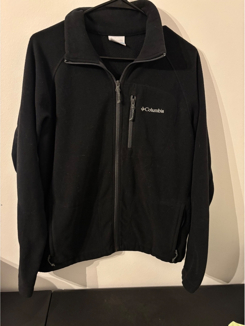 Columbia Black Full-Zip Fleece Jacket Medium